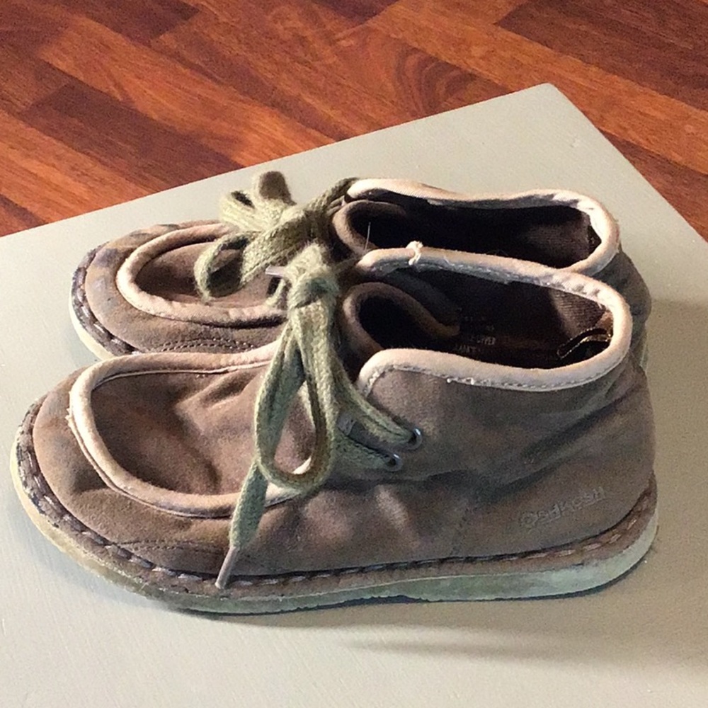 Adorable Brown Toddler Ankle Boots with Ties ~ Size 10 ~ OshKosh B’Gosh